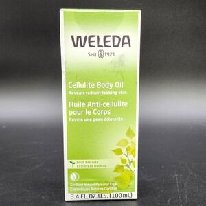 Weleda 3.4oz Green Cellulite Body Oil Birch Extract Natural Skin Toning Massage